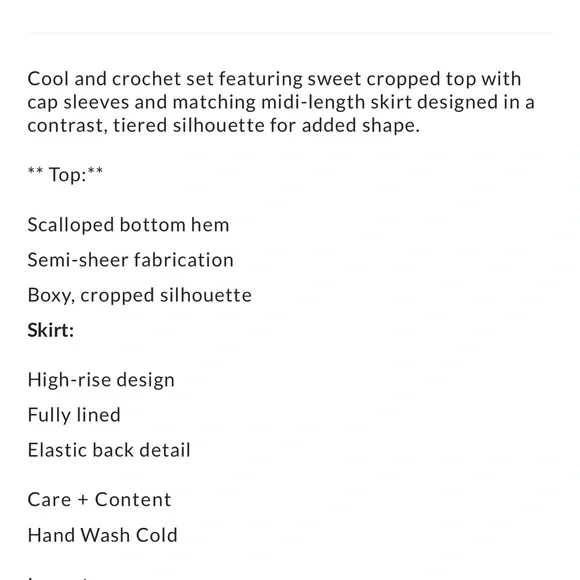 Free people buttercup skirt set - Picture 7 of 12